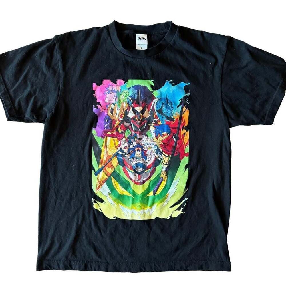 Tengen Toppa Gurren Lagann 15th Anniversary Key Visual T-Shirt, Size L, Used